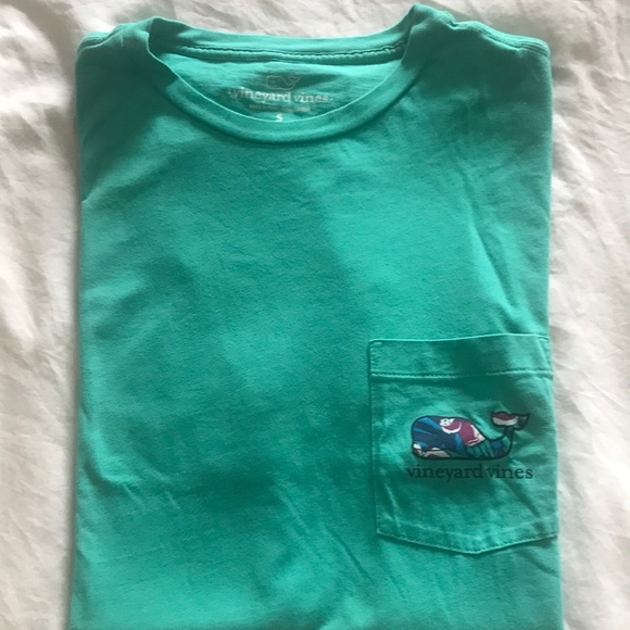 Vineyard Vines T-shirt EUC Size S Color Antigua Green - Picture 3 of 7
